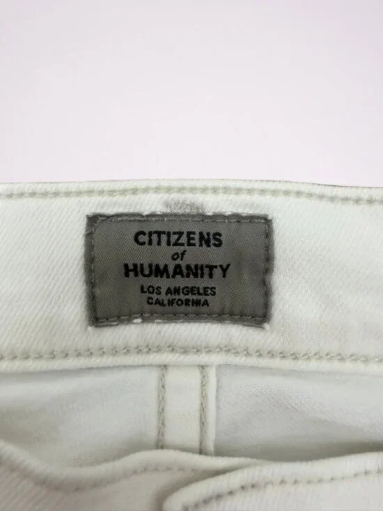Citizen of Humanity Mid Rise Emannuelle Slim Boot Stretch Jeans Size 28x33 White - Picture 5 of 13